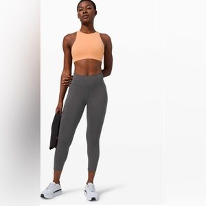 Lululemon Invigorate High-Rise Tight 25" Heathered Graphite Grey Size 8 NWT